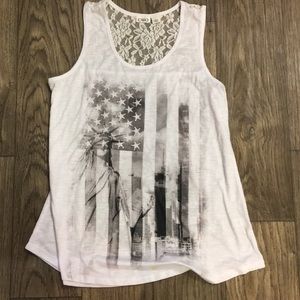 Cato Women’s Large American Flag Tank